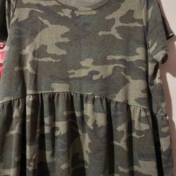 Misia Camo Tunic Carvey Top