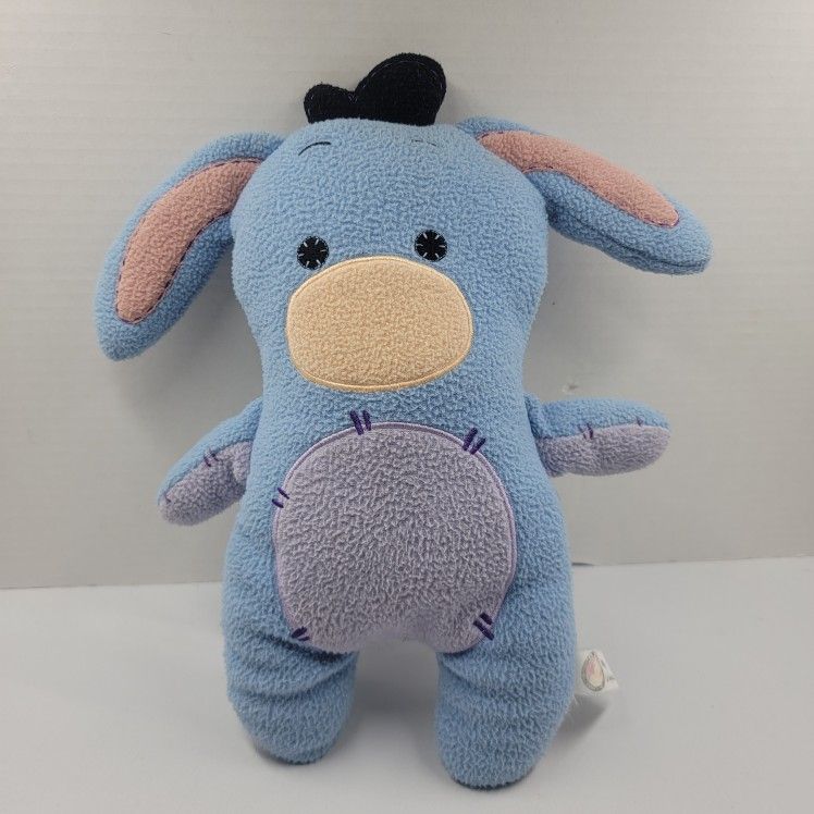 Disney POOK A LOOZ Baby Eeyore of Winnie the Pooh Stuffed Animal Plush 10" Blue