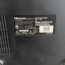 Hisense LED LCD TV Model 40H3E