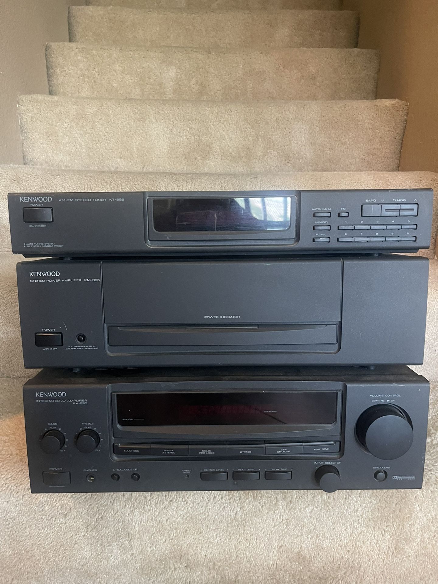 Kenwood Am/fm Stereo Kt-595, Amplifier Km-895, Integrated Av Amplifier Ka-995