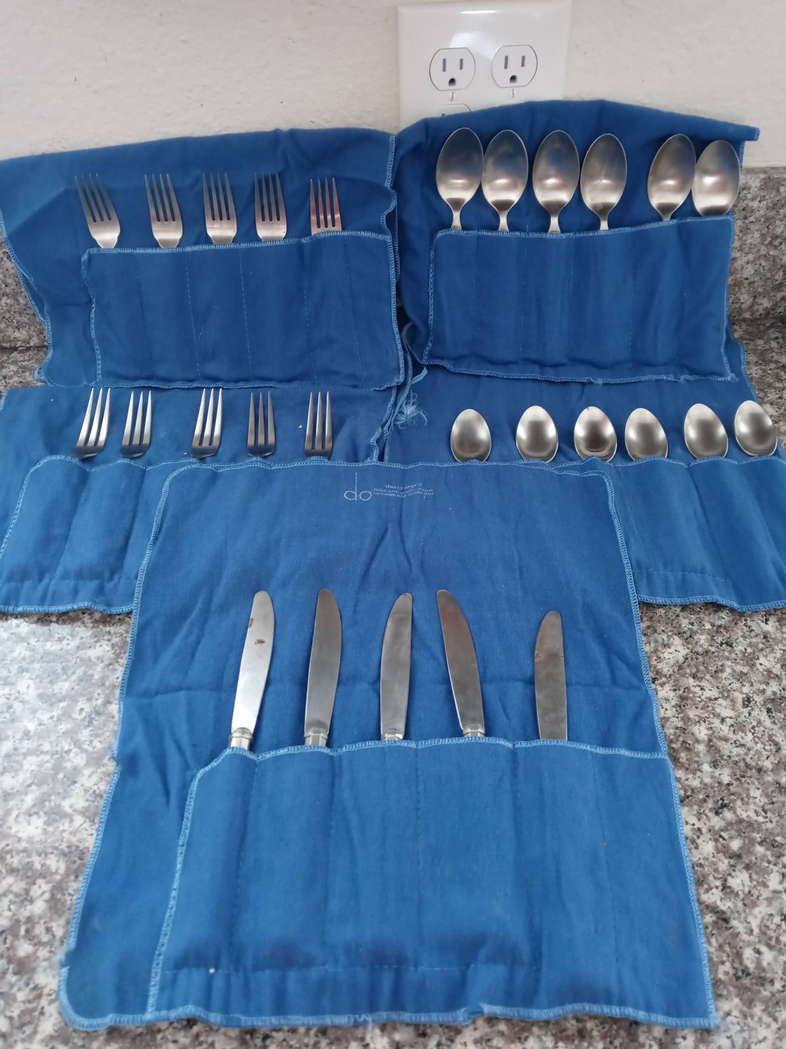 Vintage Gorham Pewter Flatware Spoon Set