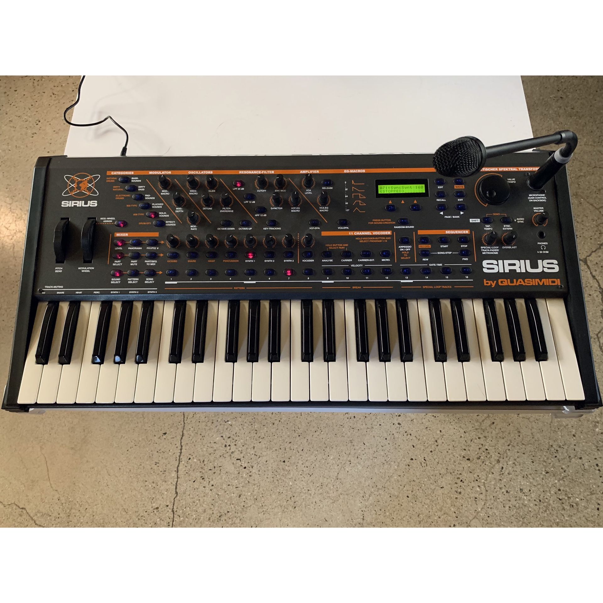 Vintage Quasimidi Sirius Synthesizer w/ Vocoder