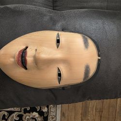Hand carved hand painted Japanese Mask