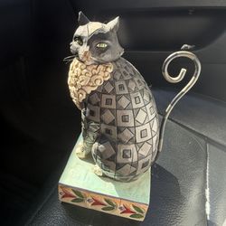 Jim Shore 2006 Heartwood Creek LUCKY Cat Figurine 