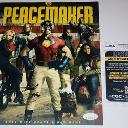 FREDDIE STROMA SIGNED AUTOGRAPHED PEACEMAKER 8X10 PHOTO VIGILANTE JSA COA RARE!