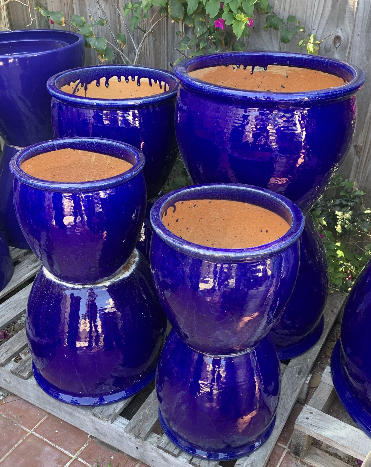 Blue Ceramic Pots
