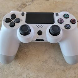PS4 Controller - White - Playstation 4 Joystick - PS3 - Playstation 3 - Wireless - Bluetooth - Android - Apple IOS - Steam - Tesla