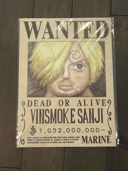 Sanji Wanted Poster (12" × 16.5")