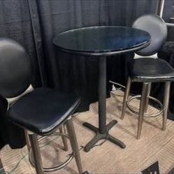 Dining Table, Bistro Table With High back Chairs