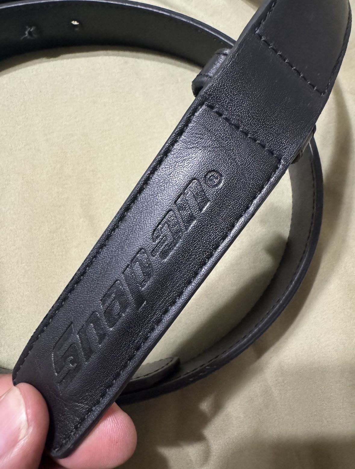 Snap-On Leather Belt