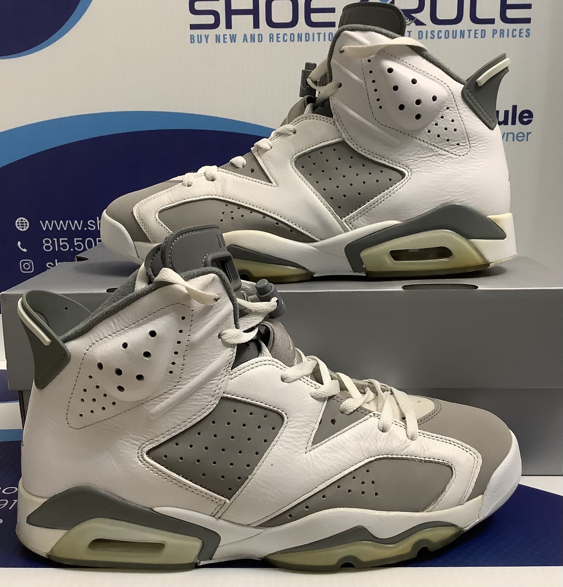 Size 12M|Reconditioned Air Jordan 6 Cool Grey Men’s Size 12