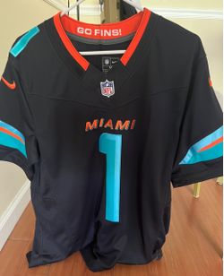 Miami dolphins retro authentic stitched jersey