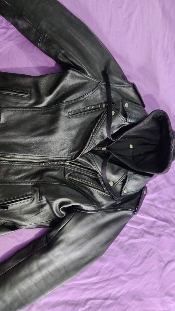 Women's Black LG Derringer Genuine Leather Jacket