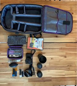 📸 Sony a6000 with 4 lenses, carrying bag, and more…