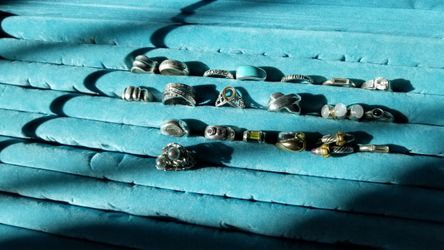 20 silver rings 130 for all