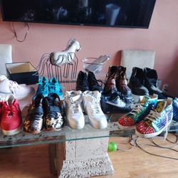 11 Pairs Men's Size 13 Sneakers And Boots