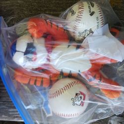 Tony the Tiger Plush — Vintage Kellogg’s Cereal Stuffed Animal Toy With Baseballs