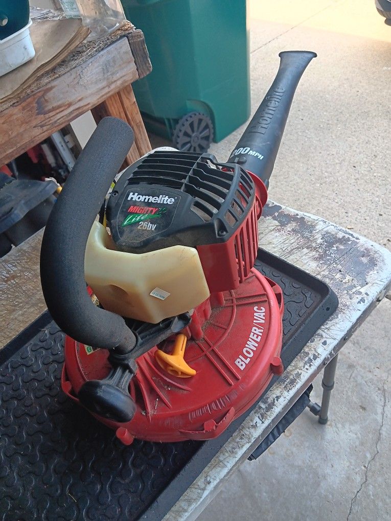 New carburetor new lines tuned HOMELITE leaf blower. $65 with trade-in or $95. 23 mile and card Macomb Township Michigan