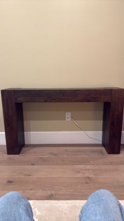 Dark Wood Console Table
