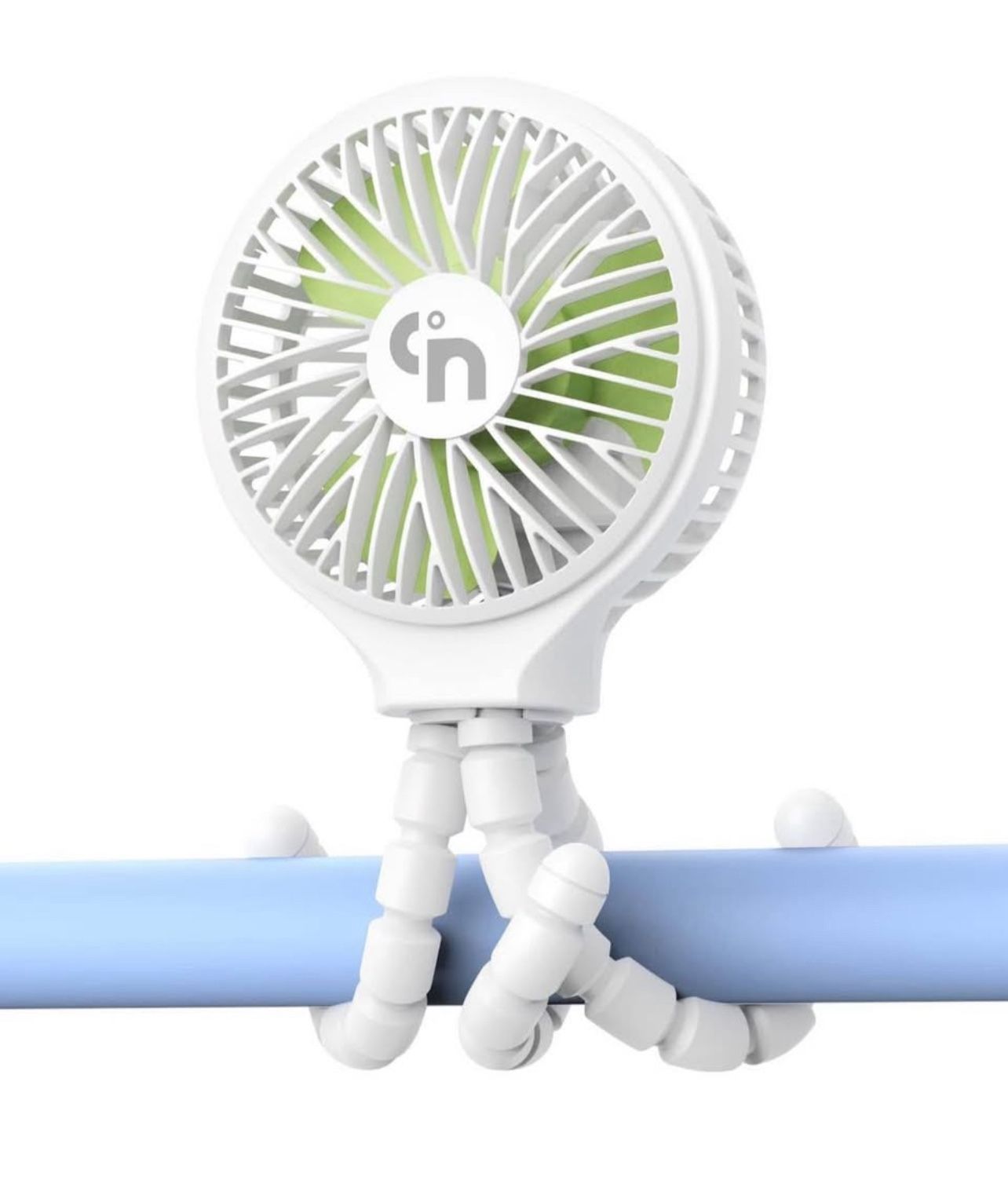 Brandnew Battery Operated Stroller Fan Flexible Tripod Clip On Fan with 3 Speeds and Rotatable Handheld Rechargeable Personal Portable Fan for Baby Ca