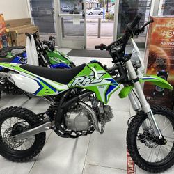 RFZ 125CC Dirt Bike New! Finance For $50 Down Payment!!