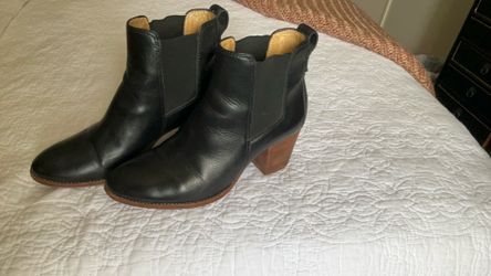 Madewell Rosie Ankle Boots in Leather, No Zipper - Size 7.5