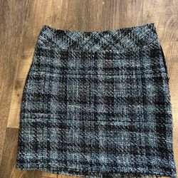 Plaid Loft Pencil Skirt Size 0