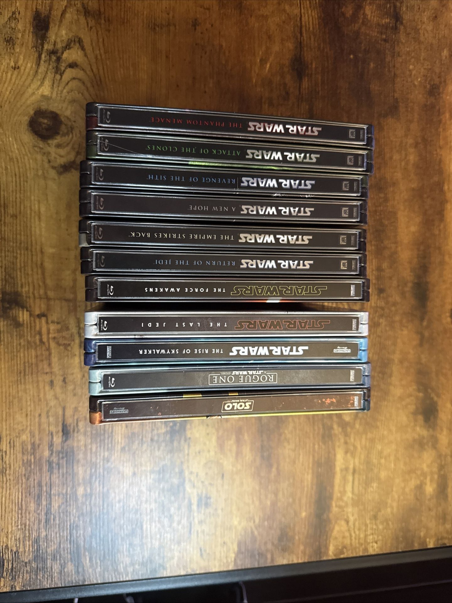 Star Wars Blu-Ray Steelbook Limited Edition Collection Lot of 11