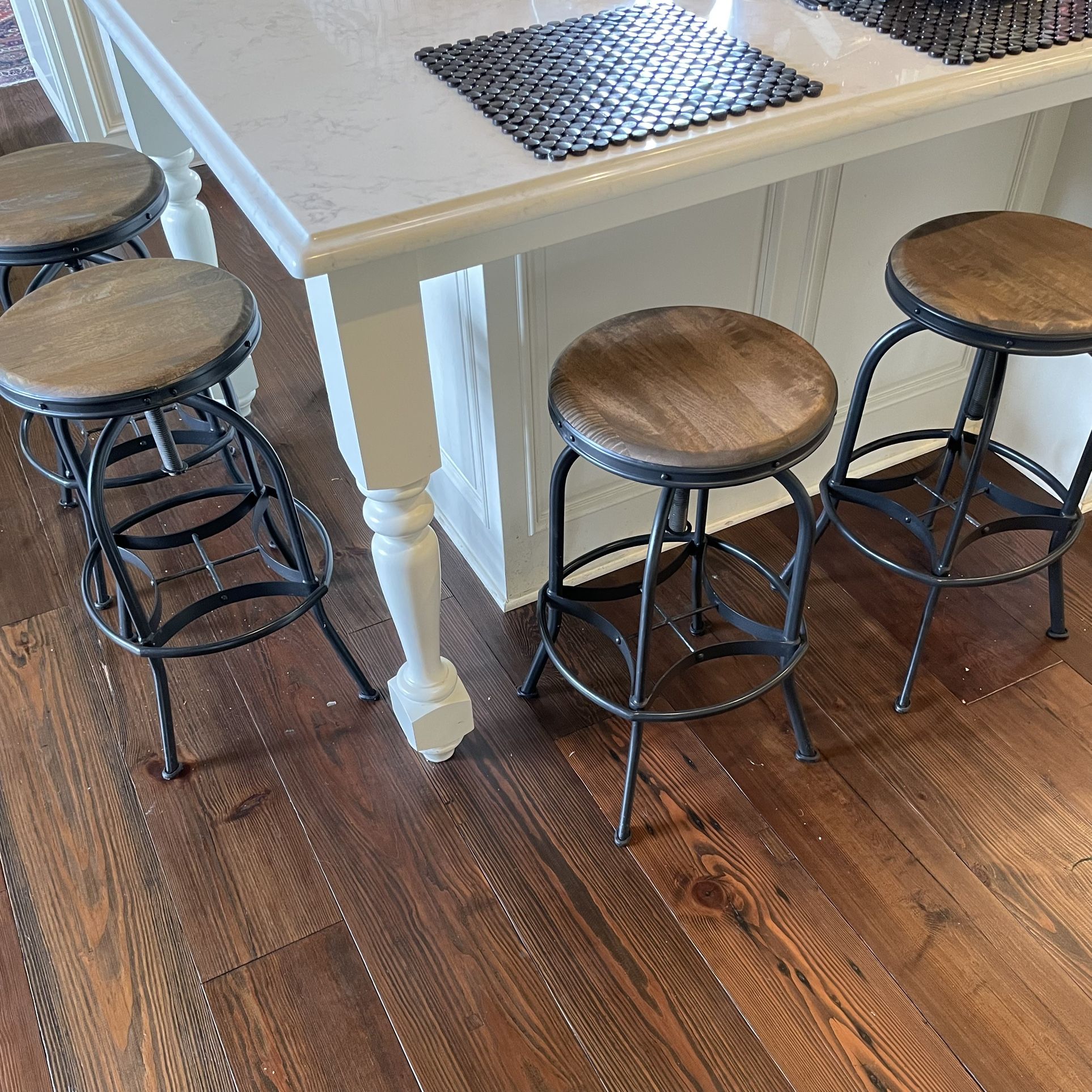 Like NEW Swivel Bar Counter Stools By Ballard Design
