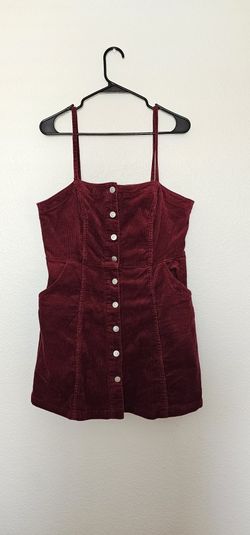 Red Ribbed Dress