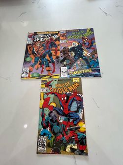 Web Of Spider Man 68,94,97. VF Marvel Lot. Tombstone, Moonknight, Hobgoblin, Night Watch.