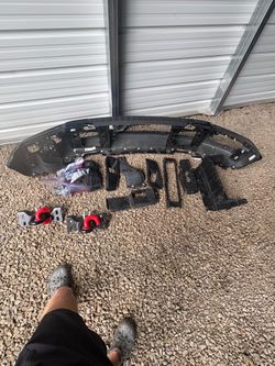 Ford F250 blue bumper