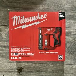 Milwaukee M12 3/8 Staplegun (Tool Only)