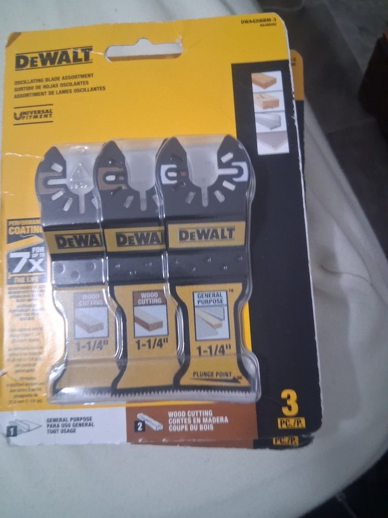 DEWALT Oscillating Blades Assortment Set 3PC