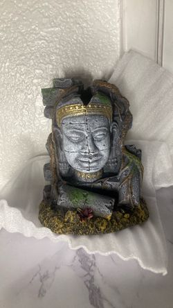 2 Pack - Marina Decor Ancient Stone Head Ruin Aquarium Ornaments (New In Box)
