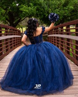 Navy Blue Quince Dress