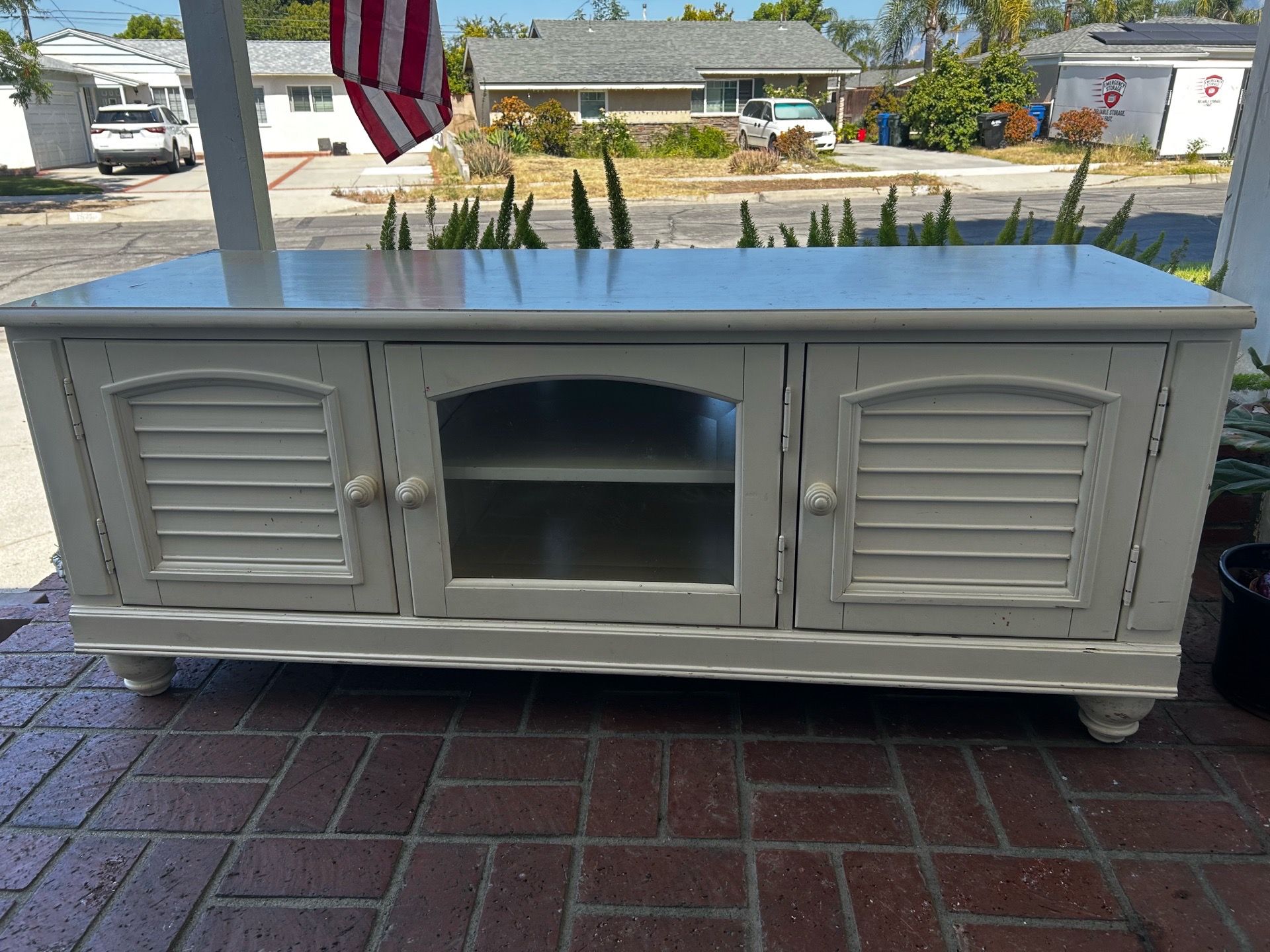 FREE Beige TV Stand—GOOD condition—Used