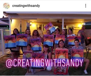 Paint parties paint and sip
