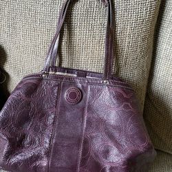 Purple Coach Handbag 