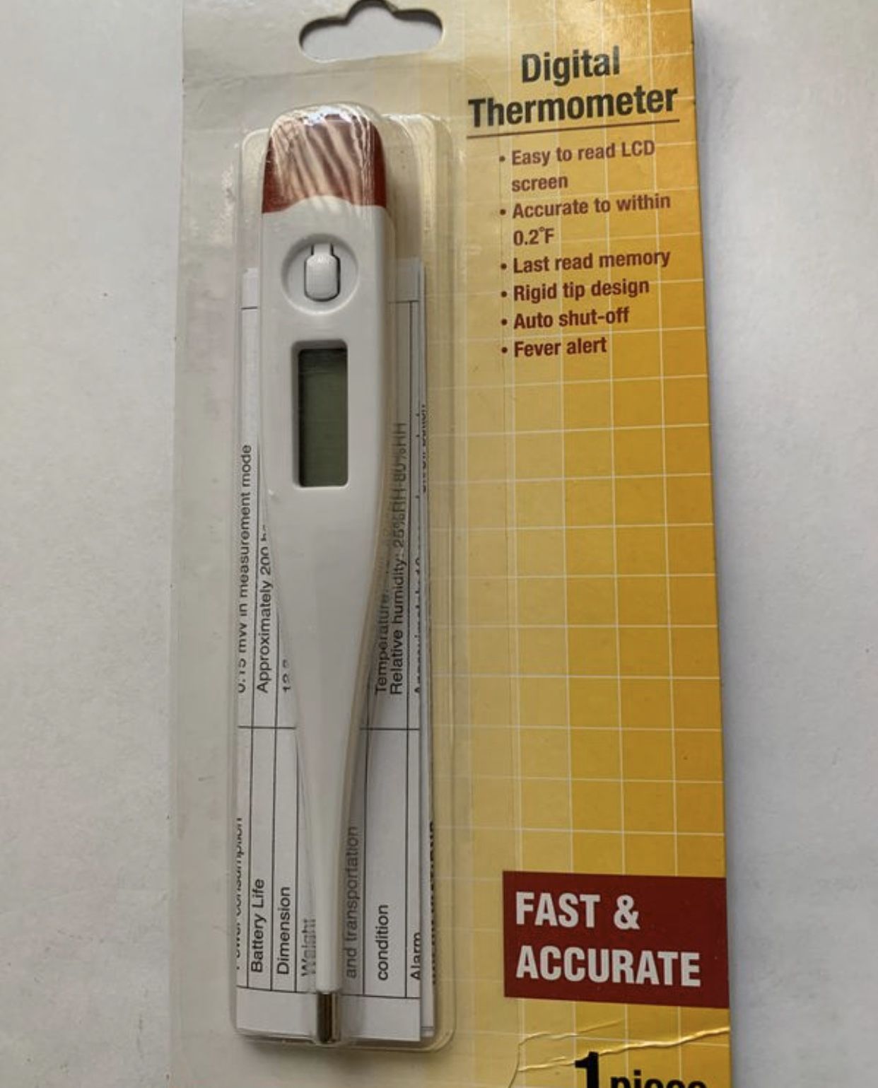 Digital thermometer Fever alert 🚨