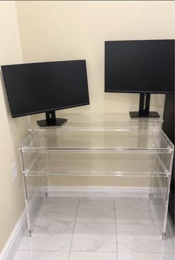 Acrylic desk/ vanity