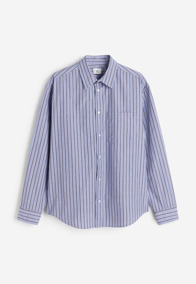 Loose Fit Poplin Shirt