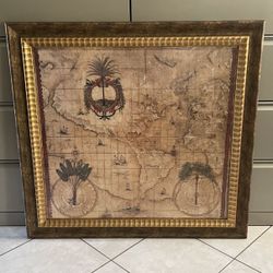 World map wall art.