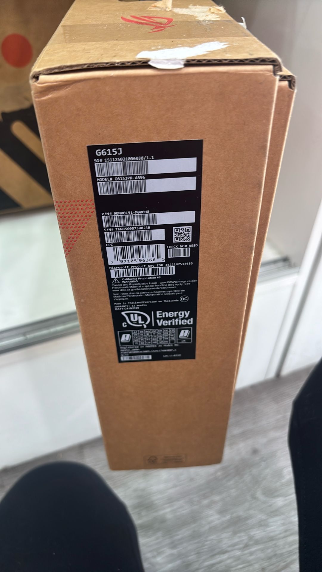 Asus Laptop Rog Strix G615J