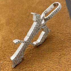 White Gold Diamond “P” pendant