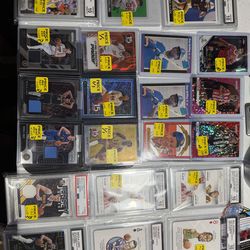Sports card collection RC, refractors, graded, relics