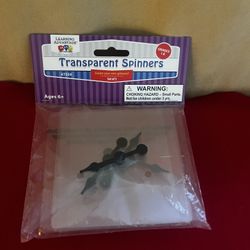 Learning Advantage 5 Pack Transparent Spinners 