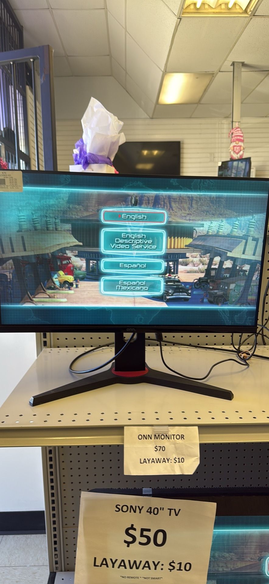 Onn Monitor $10 For Layaway