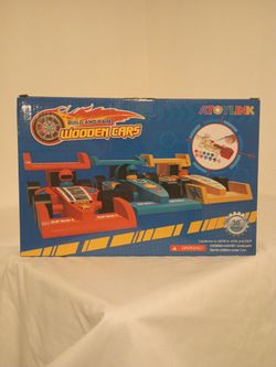 AToyLink Build and Paint Wooden Cars Kit