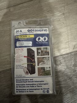 Square D QO Qwik-Gard 20 Amp Single-Pole GFCI Circuit Breaker QO120GFIC